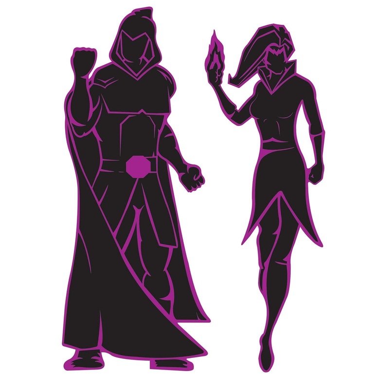 24 Pack Beistle Villain Party Silhouettes