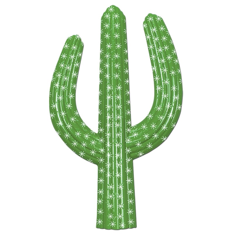 24 Pack Beistle Western Party Plastic Cactus