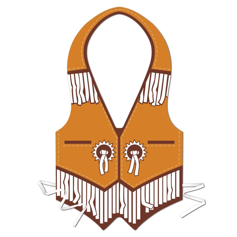 48 Pack Beistle Plastic Western Party Vest