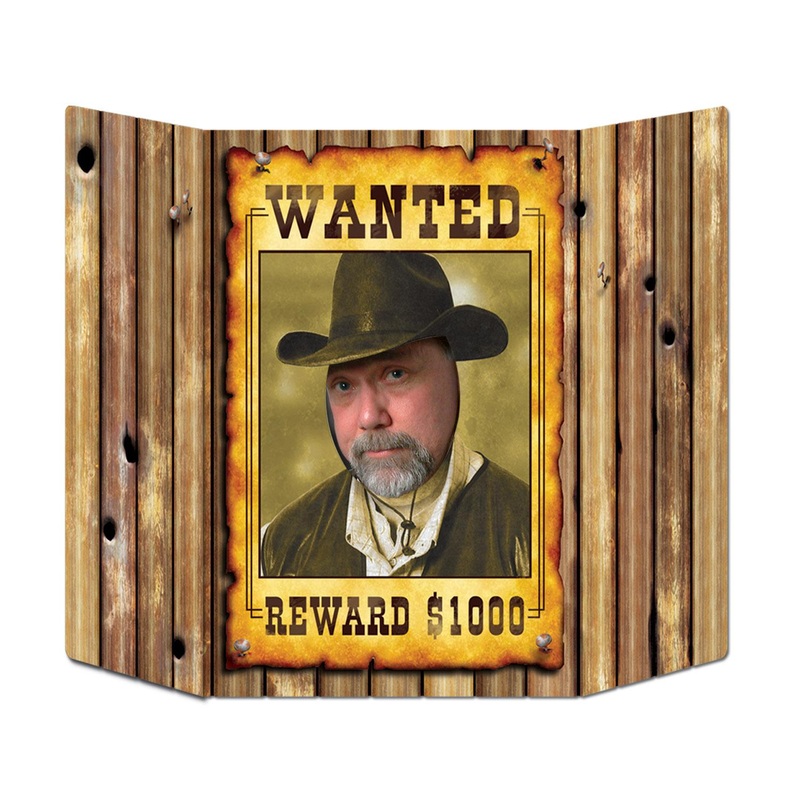6 Pack Beistle Wanted Poster Party Photo Prop