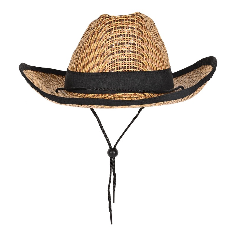 6 Pack Beistle Western Cowboy Hat with Black Trim & Band