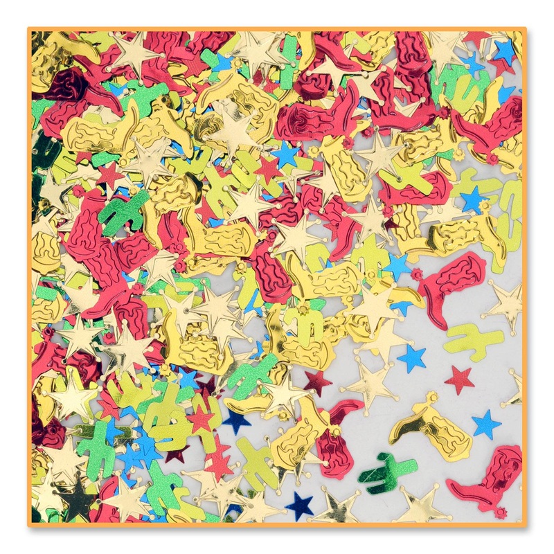 6 Pack Beistle Western Party Confetti (0.5 Oz/Pkg)
