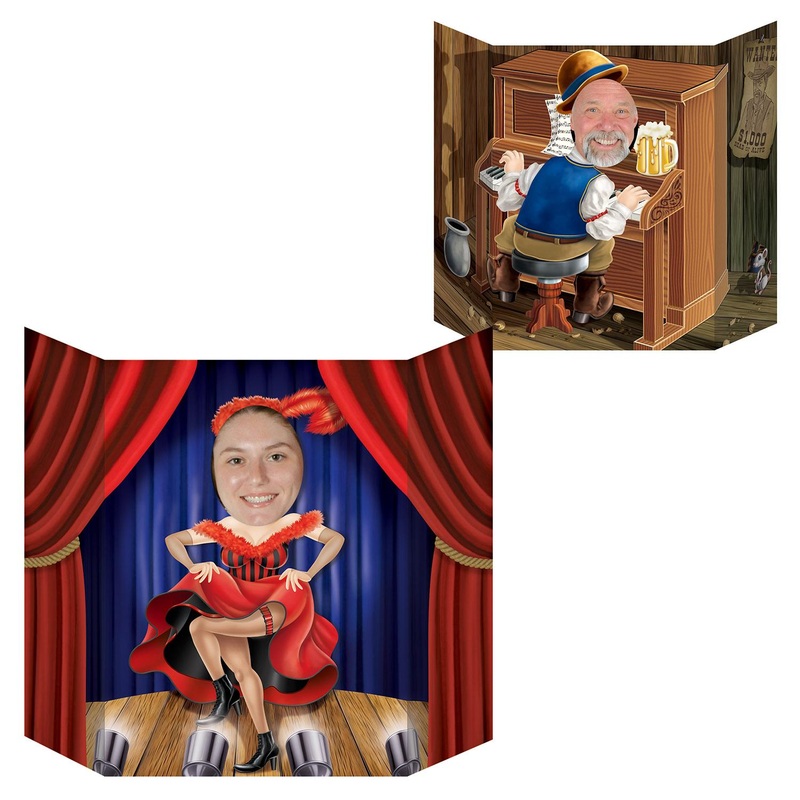 6 Pack Beistle Western Party Photo Prop