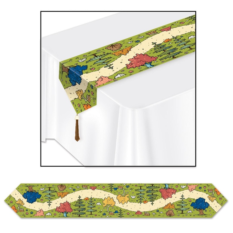 12 Pack Beistle Printed Woodland Friends Party Paper Table Runner