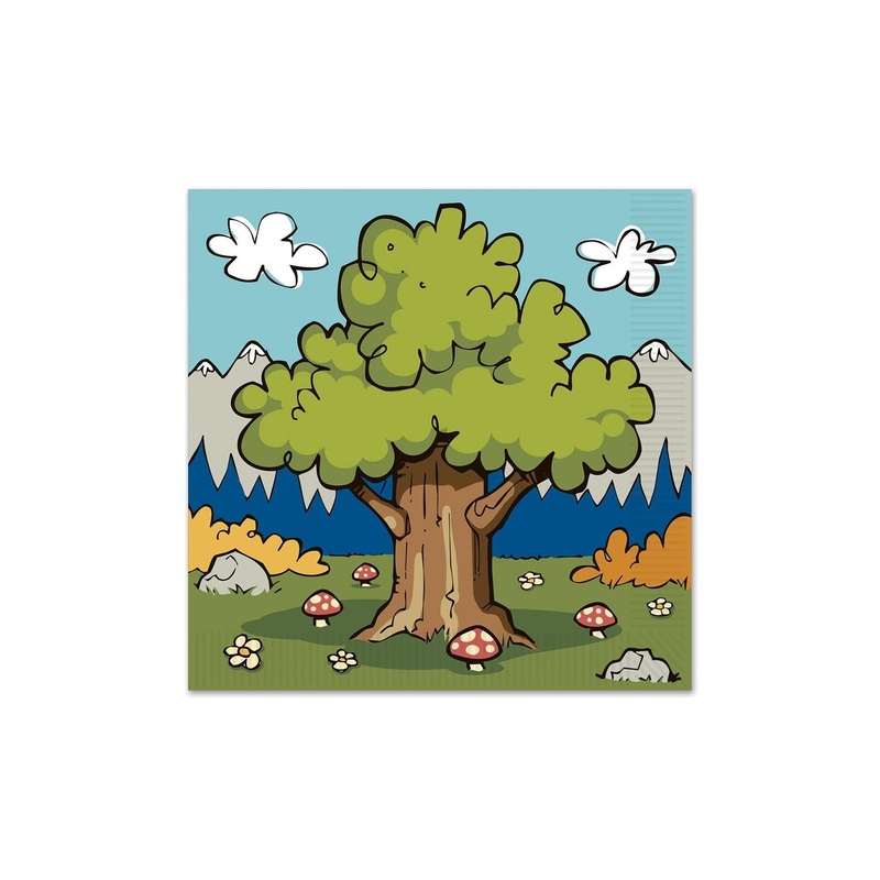 192 Pack Beistle Woodland Friends Party Luncheon Napkins