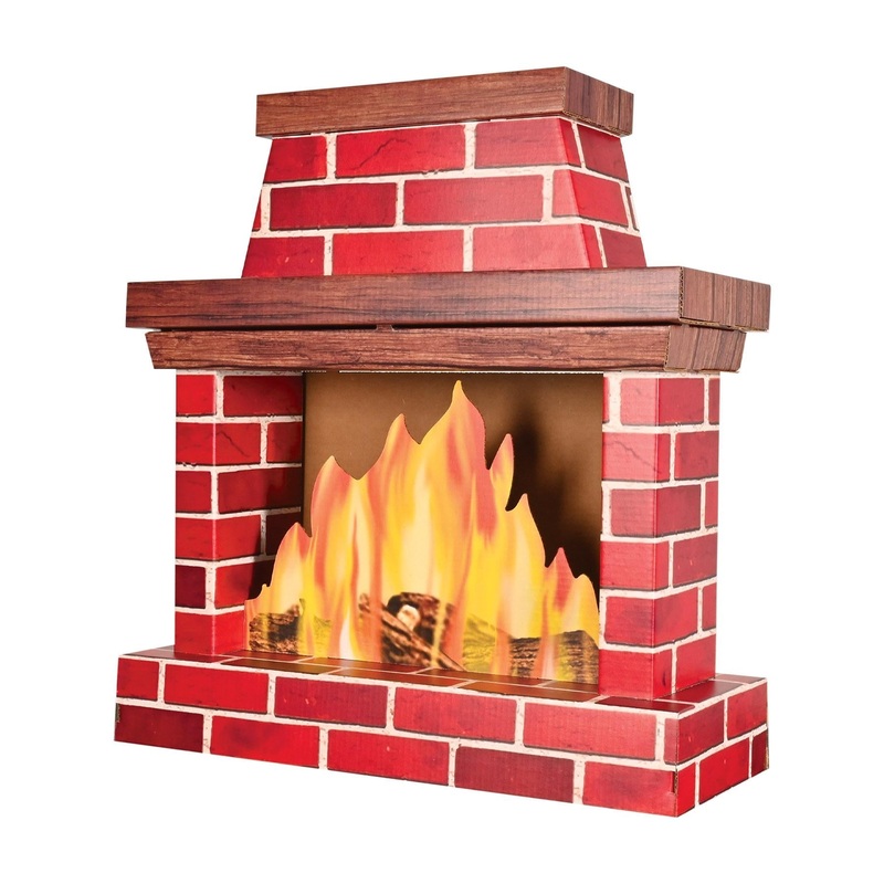 4 Pack Beistle Christmas 3-D Fireplace Prop