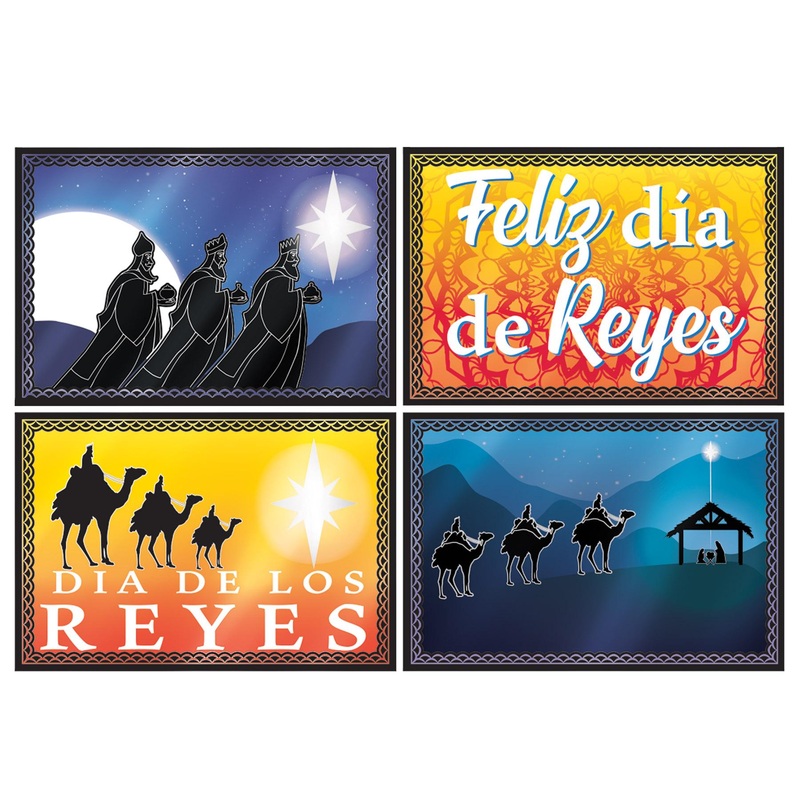 48 Pack Beistle Christmas Foil Three Kings Day Cutouts
