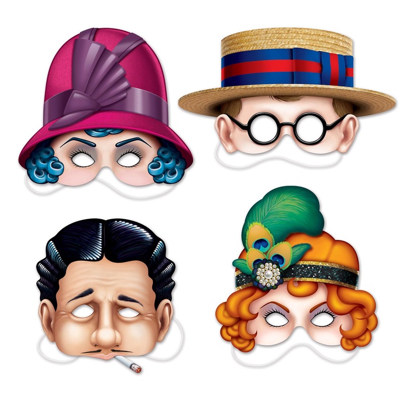 48 Pack Beistle Roaring 20's Masks
