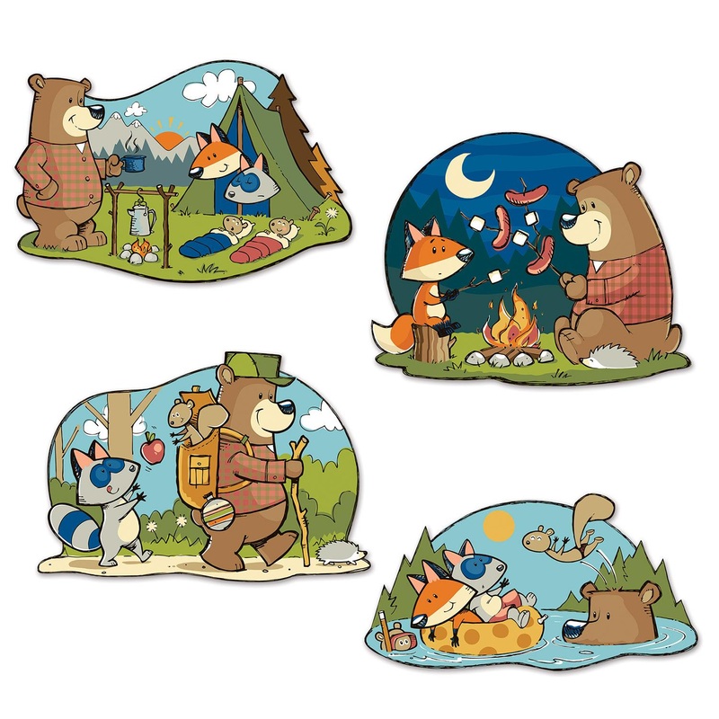 48 Pack Beistle Woodland Friends Party Cutouts