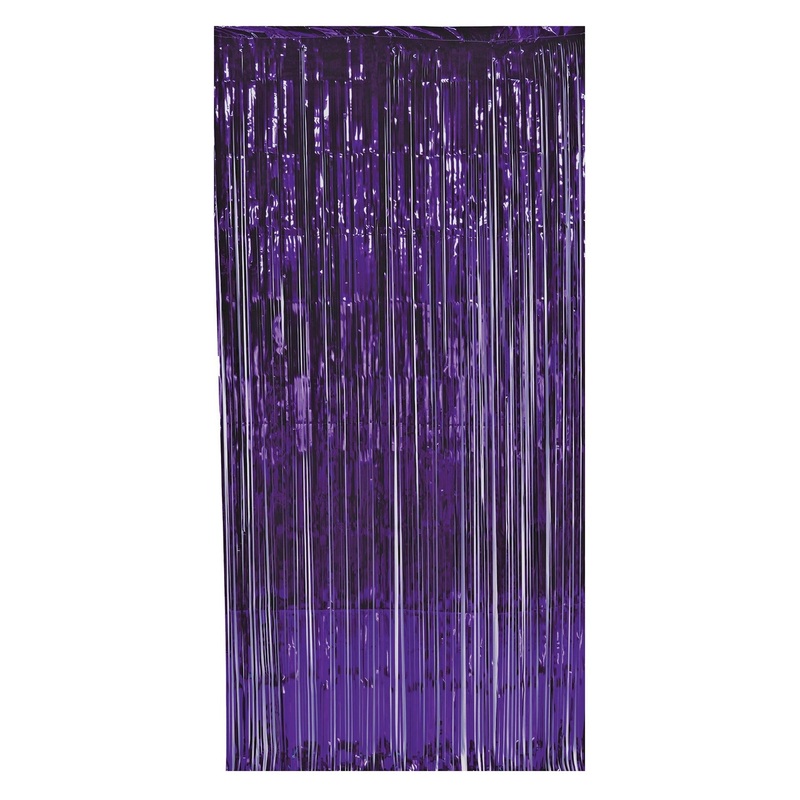 6 Pack Beistle 1-Ply Party Gleam 'N Curtain - purple
