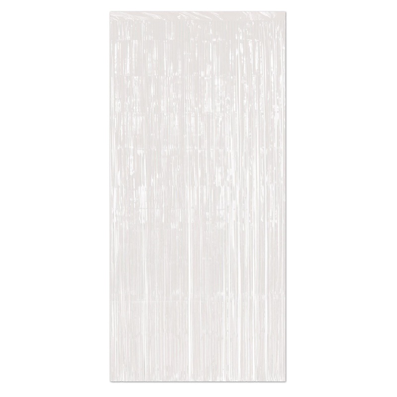 6 Pack Beistle 1-Ply Party Gleam 'N Curtain - white