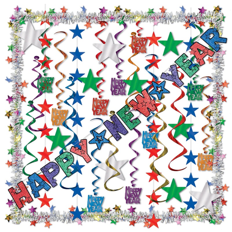 Beistle 35 Piece New Year Decorating Kit