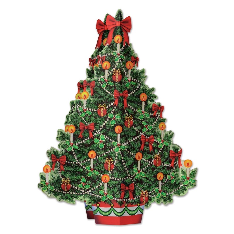 12 Pack Beistle 3-D Christmas Tree Centerpiece