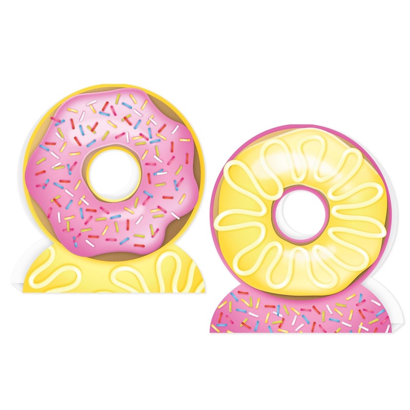 12 Pack Beistle 3-D Donut Party Centerpiece