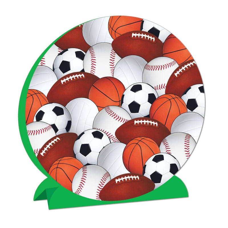 12 Pack Beistle 3-D Sports Party Centerpiece