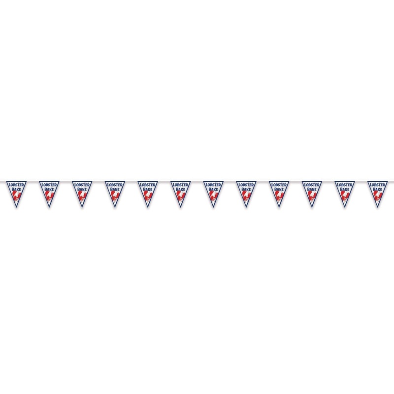 12 Pack Beistle Lobster Bake Pennant Banner