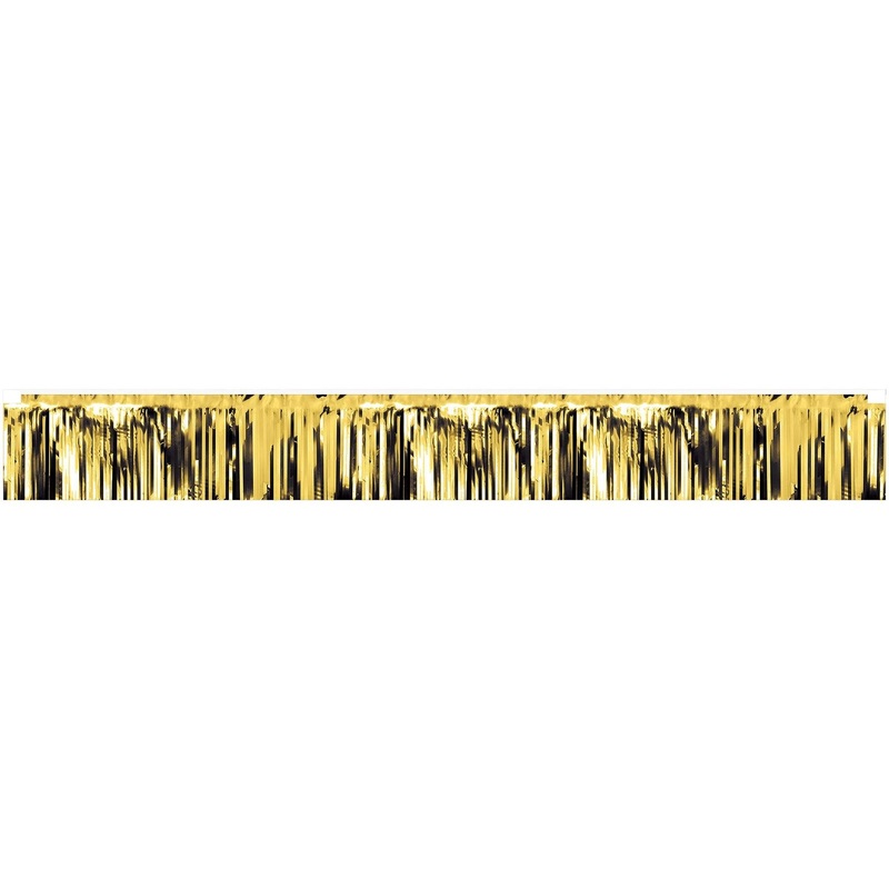 12 Pack Beistle Metallic Party Fringe Banner Gold