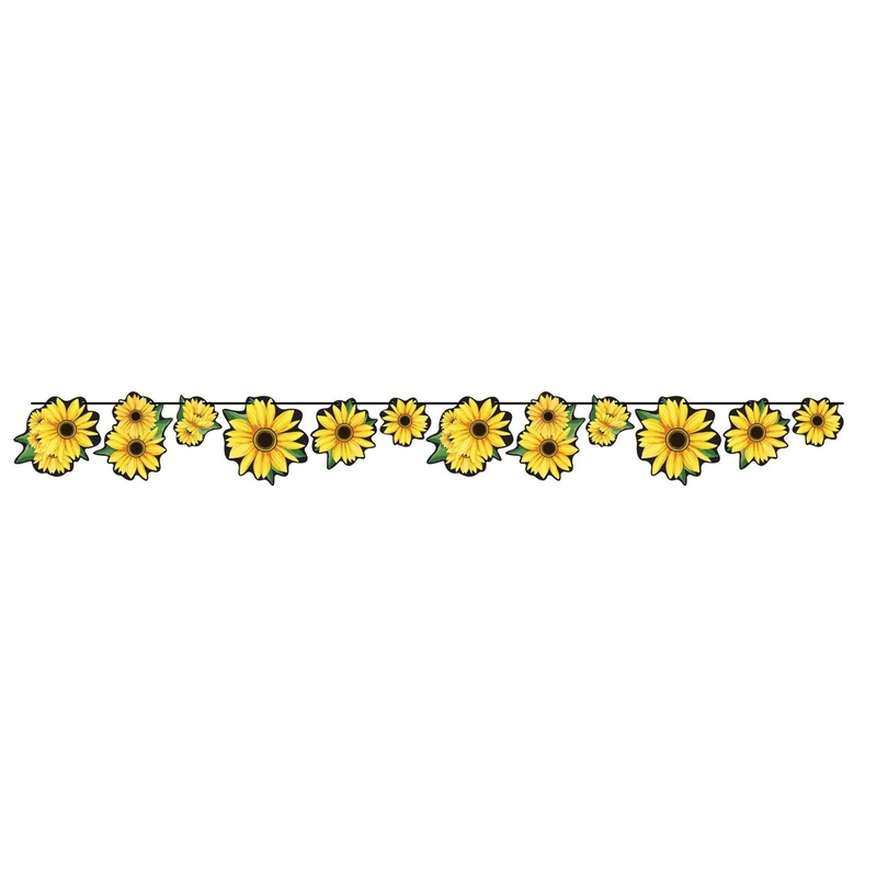 12 Pack Beistle Sunflower Party Streamer