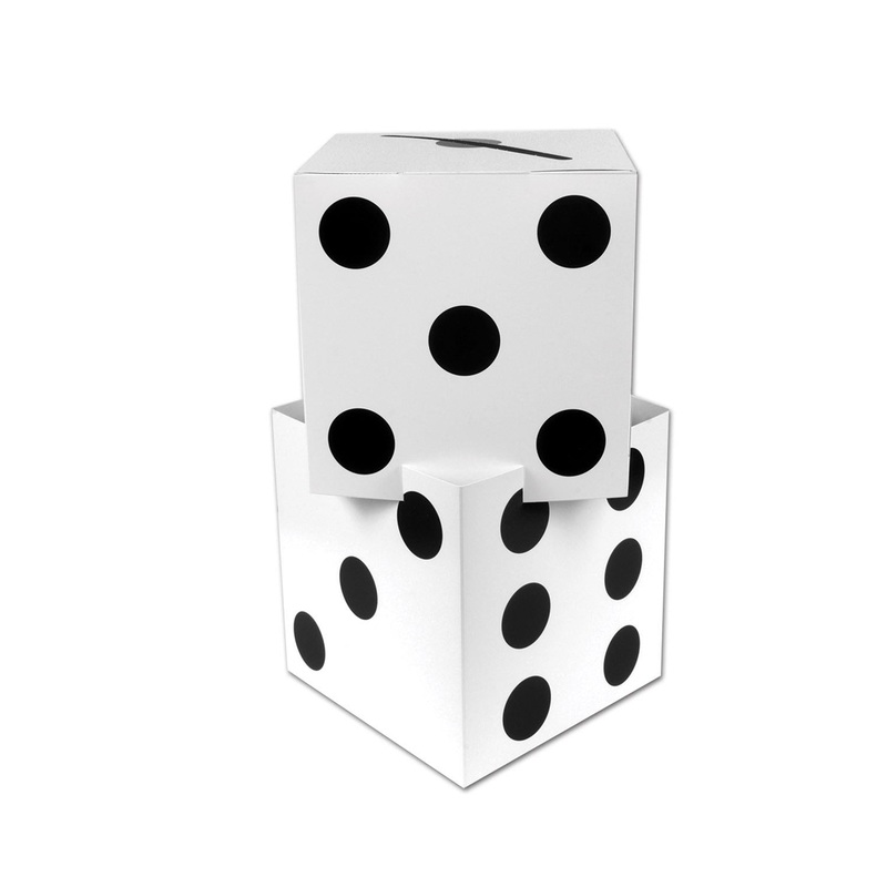 24 Pack Beistle 3-D Dice Stacking Party Centerpiece