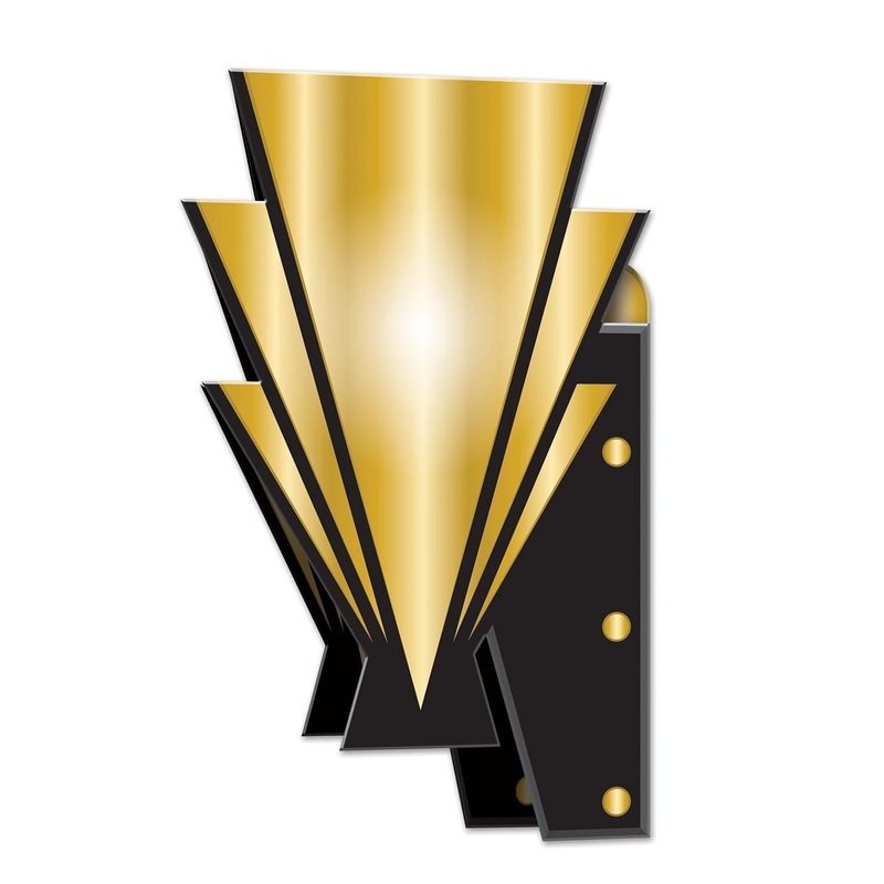24 Piece Beistle 3-D Roaring 20's Party Wall Sconces