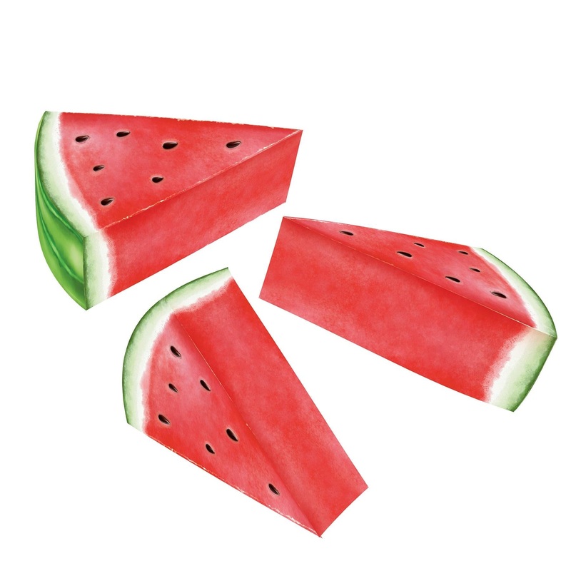 36 Pack Beistle 3-D Watermelon Party Centerpieces