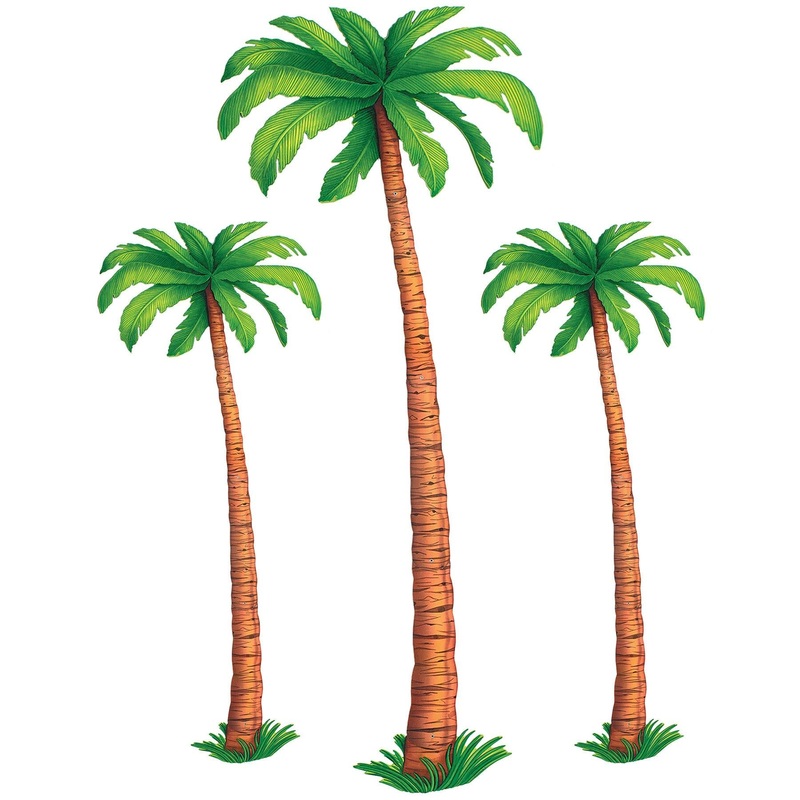 36 Pack Beistle Luau Party Jointed Palm Trees