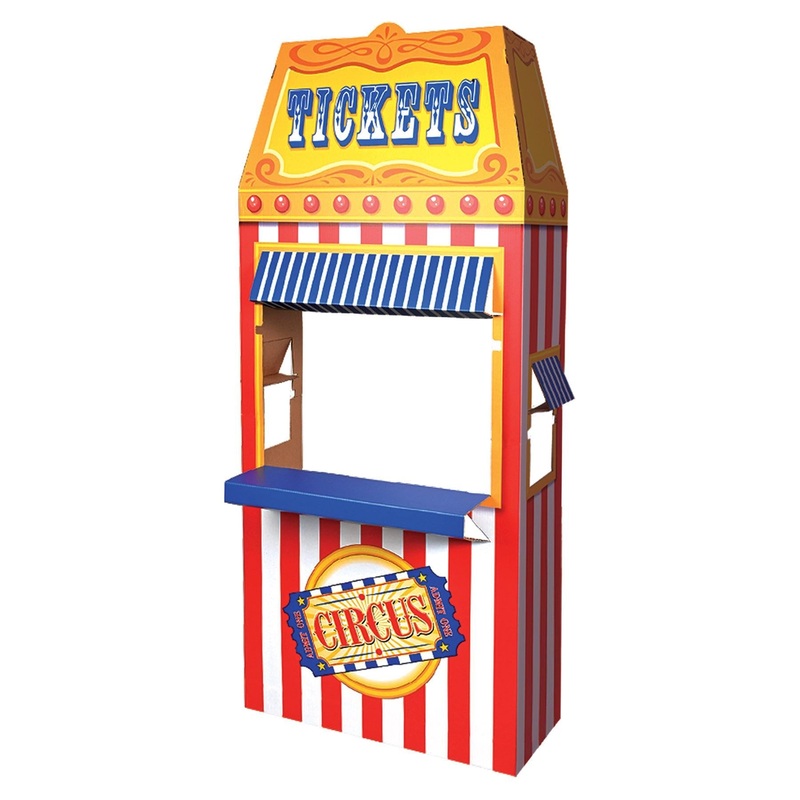 4 Pack Beistle 3-D Circus Ticket Booth Party Prop