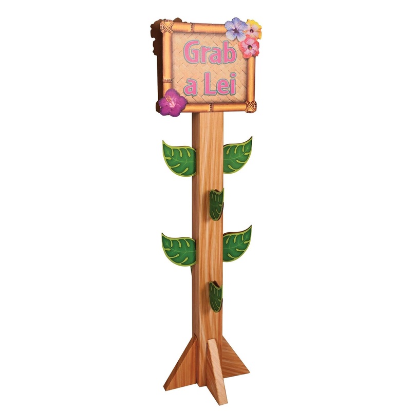 4 Pack Beistle Luau Party 3-D Lei Station Prop