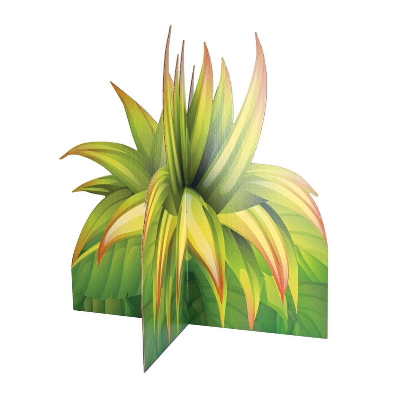 4 Pack Beistle Luau Party 3-D Tropical Grass Prop