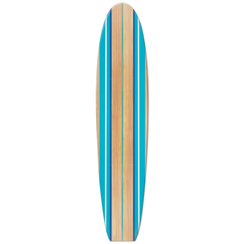 4 Pack Beistle Luau Party Surf Board Stand-Up Decoration