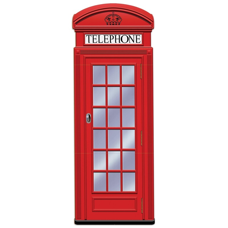 4 Pack Beistle Phone Box Party Stand-Up Decoration