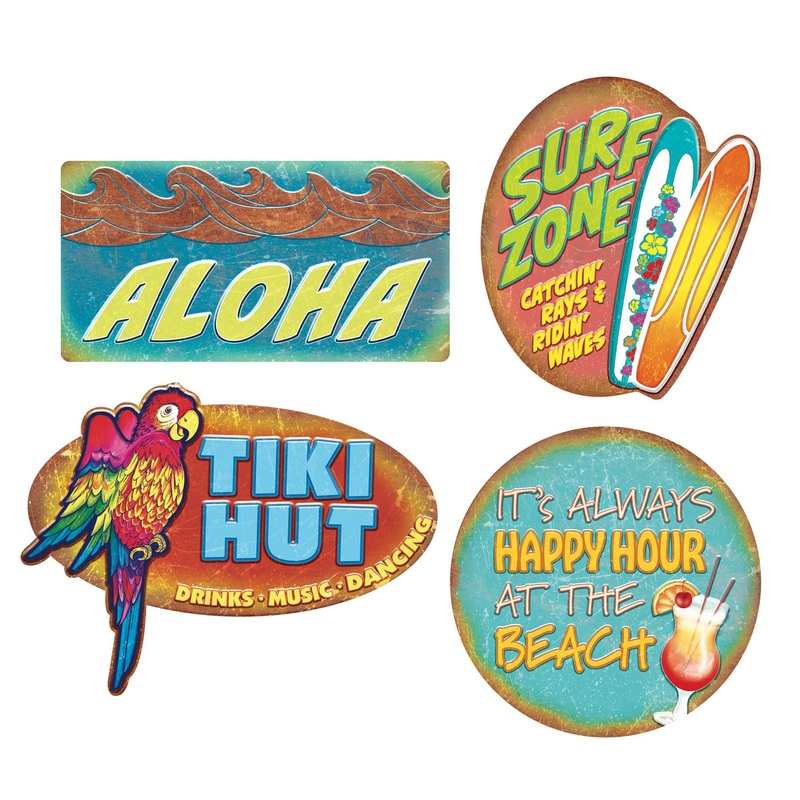 48 Pack Beistle Luau Cutouts