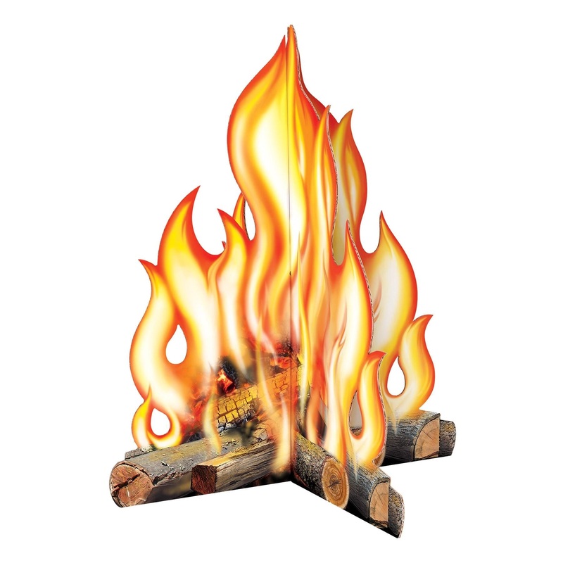 6 Pack Beistle 3-D Campfire Party Prop
