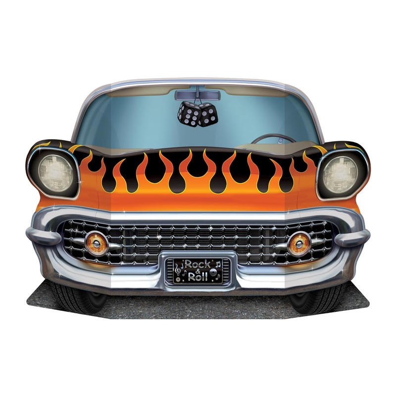 6 Pack Beistle Hot Rod Party Photo Prop