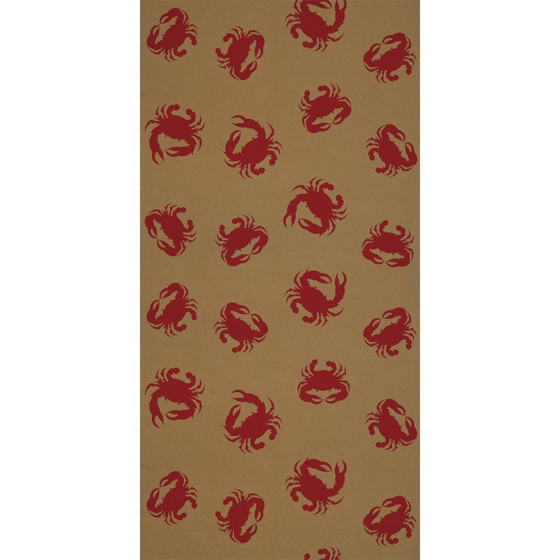 6 Pack Beistle Luau Party Crab Kraft Paper Table Roll