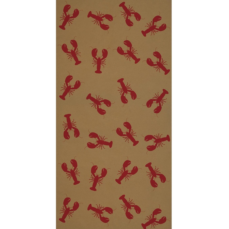 6 Pack Beistle Luau Party Lobster Kraft Paper Table Roll