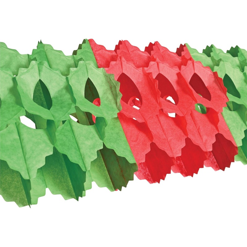 12 Pack Beistle Christmas Packaged Arcade Garland - red/green