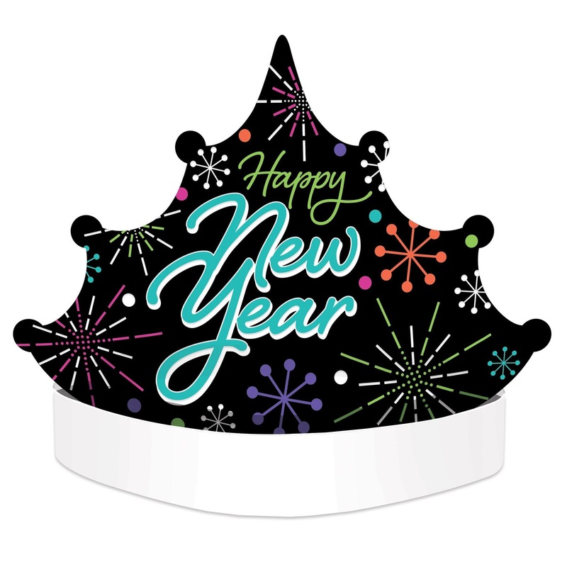 12 Pack Beistle Happy New Year Tiara Headband