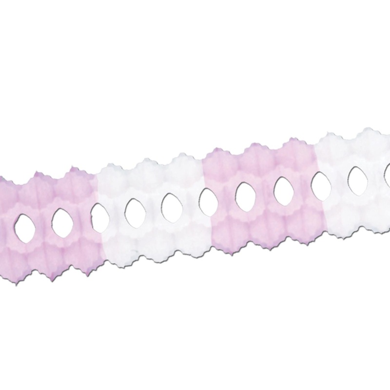 12 Pack Beistle Packaged Party Arcade Garland - pink/white