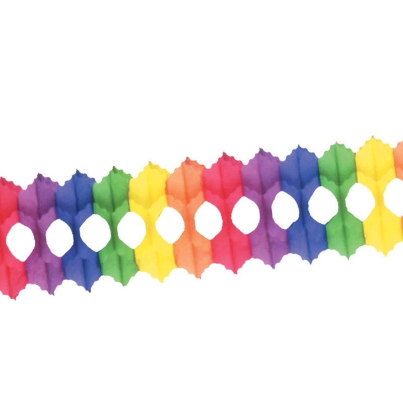 12 Pack Beistle Packaged Party Arcade Garland - rainbow