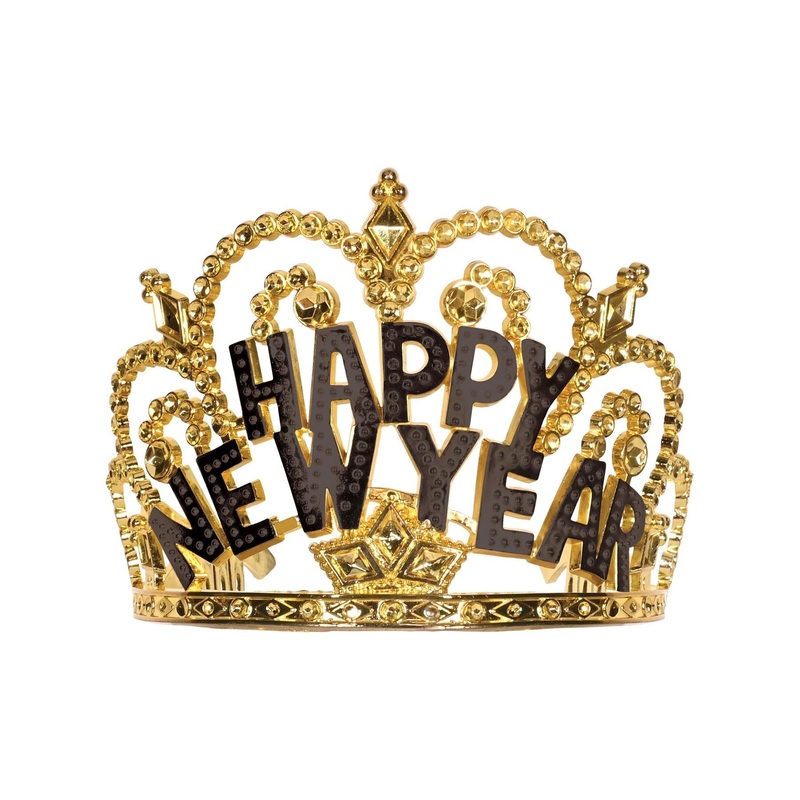 12 Pack Beistle Plastic Happy New Year Tiara