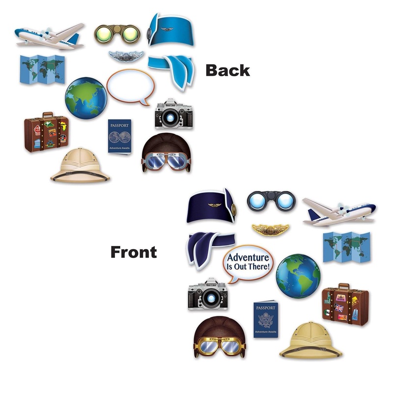 156 Piece Beistle Around The World Party Photo Fun Signs