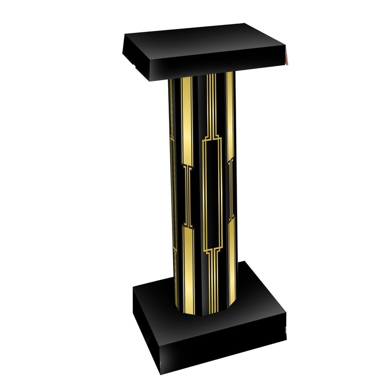 2 Pack Beistle Roaring 20's 3-D Short Party Column Prop