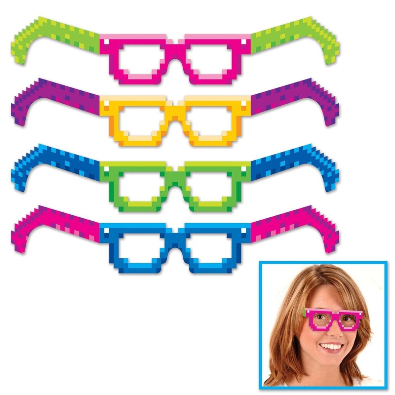 48 Pair Beistle 8-Bit Eyeglasses