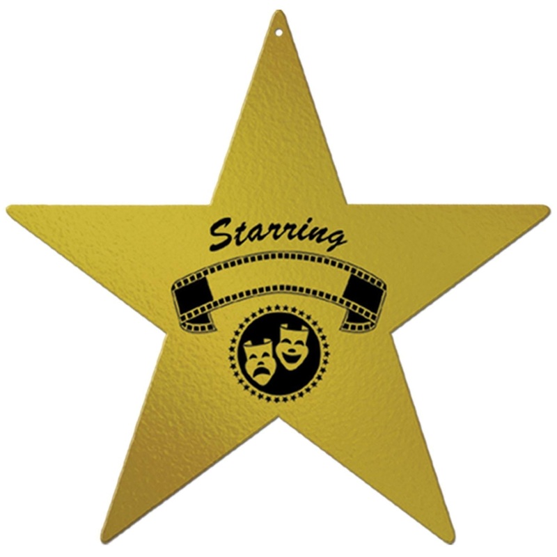 24 Pack Beistle 12 Inch Foil Awards Night Party Star