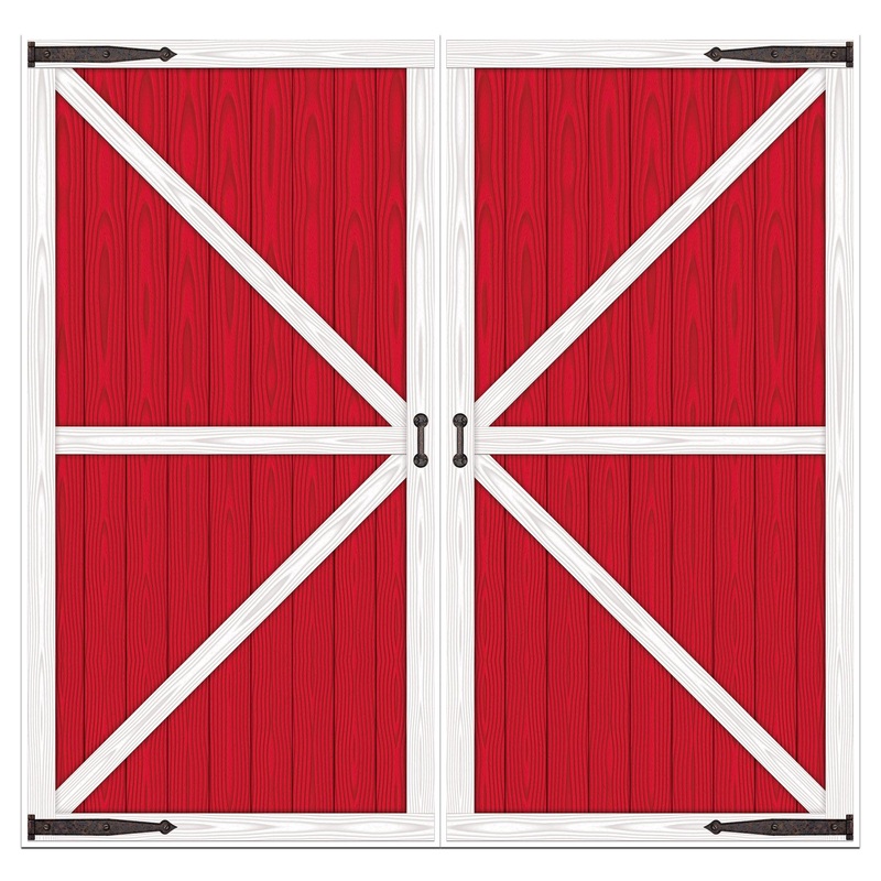 24 Pack Beistle Barn Door Printed Party Photo Props