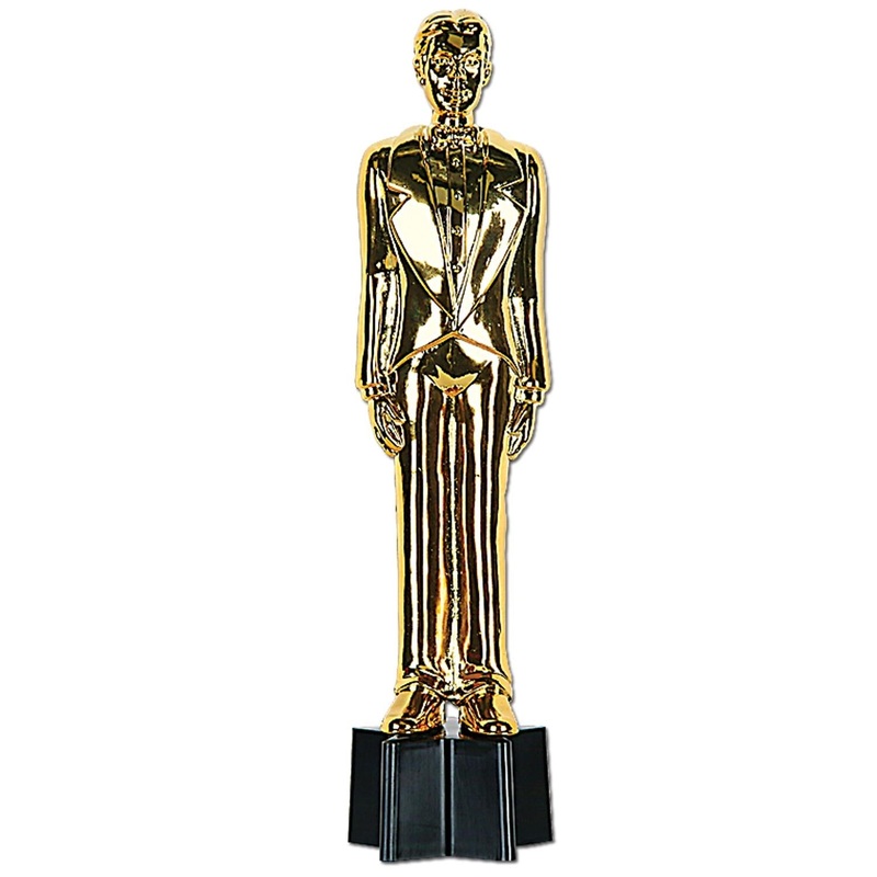 6 Pack Beistle Awards Night Male Statuette