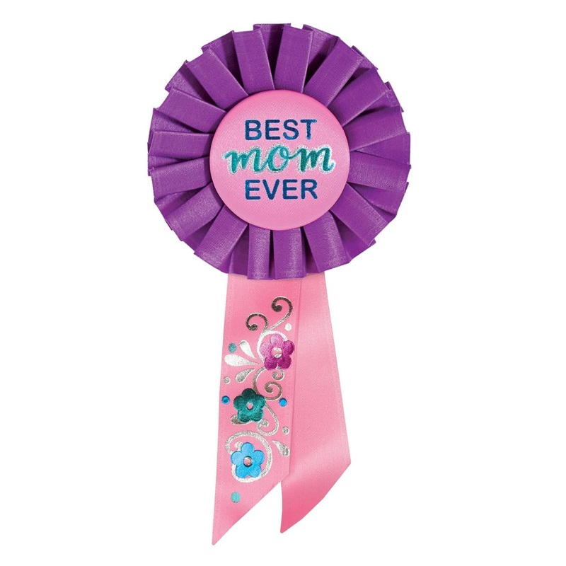 6 Pack Beistle Best Mom Ever Mother's Day Rosette