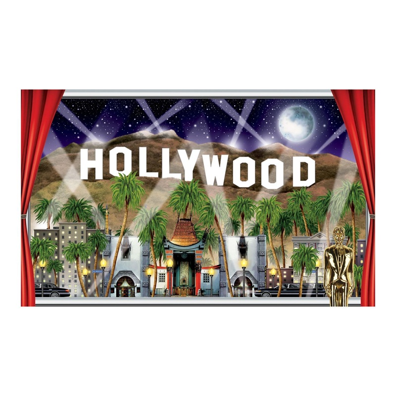 6 Pack Beistle Hollywood Party Insta-View Decoration)