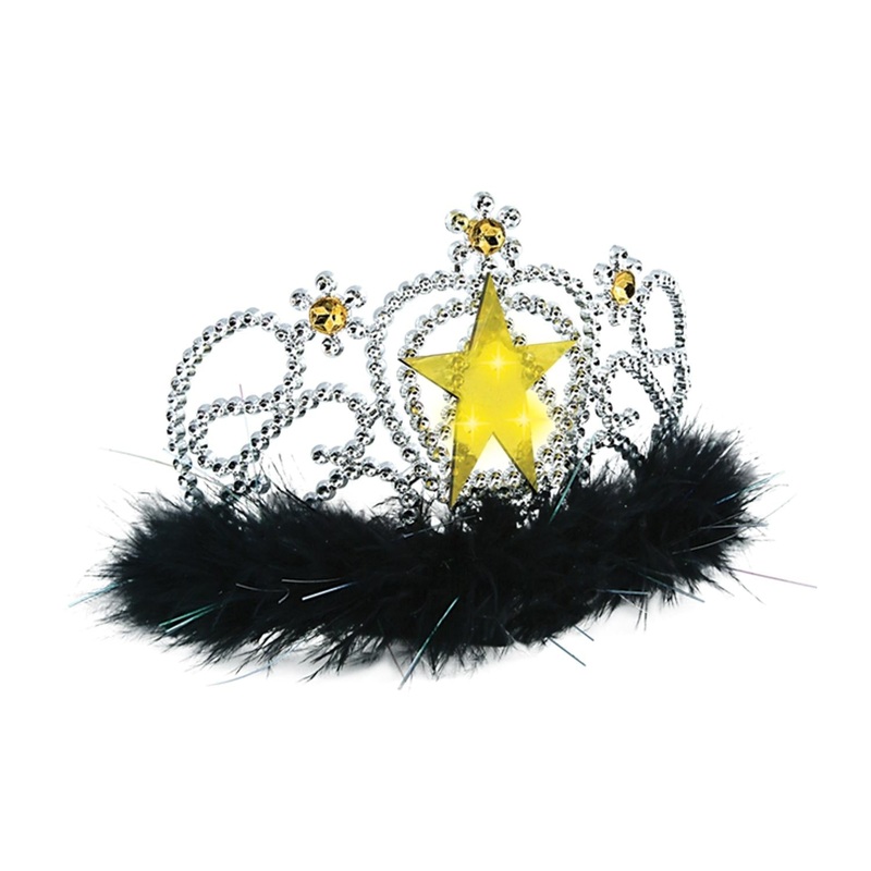 6 Pack Beistle Plastic Light-Up Star Tiara